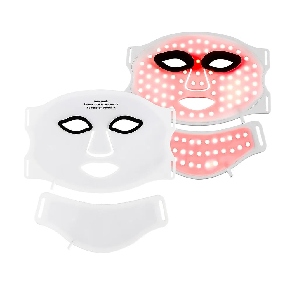 LED light therapy mask for acne and anti-ageing skincare