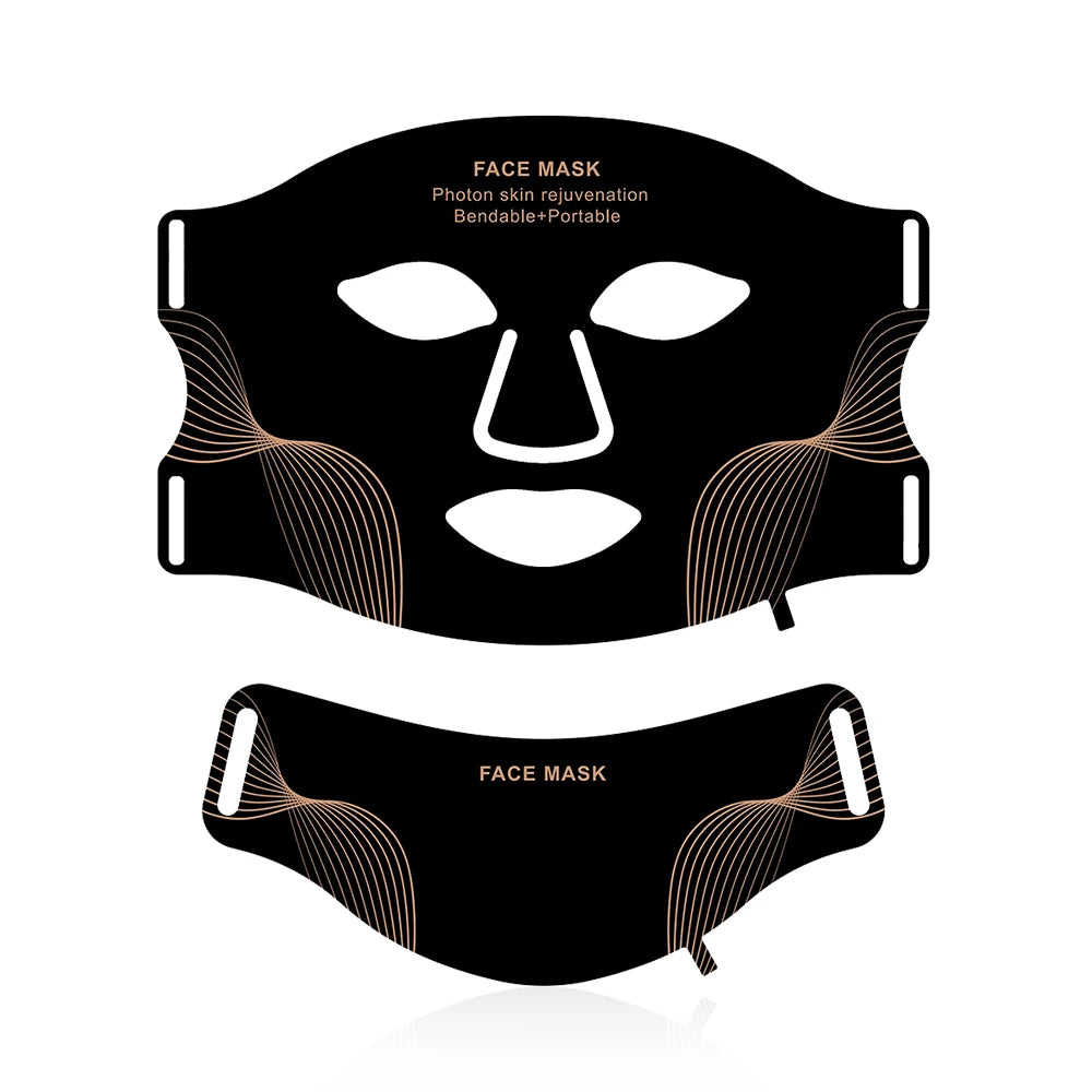 LED light therapy mask for acne and anti-ageing skincare